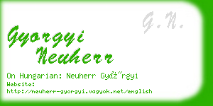 gyorgyi neuherr business card